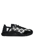 Dolce & Gabbana Black Logo Lace Up Low Top NS1 Sneakers Shoes