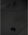 Dolce & Gabbana Black Polyester Double Breasted Coat Jacket