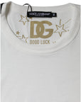 Dolce & Gabbana White Cotton Crew Neck Short Sleeve T-shirt