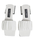 Dolce & Gabbana White Leather Slides Flats Sandals Shoes