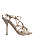 Dolce & Gabbana Beige Leather Stiletto Heels Sandals Shoes