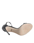 Dolce & Gabbana Silver KEIRA Heels Ankle Strap Sandals Shoes