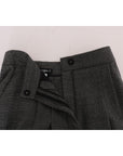 Dolce & Gabbana Chic High Waist Wool Mini Shorts