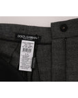 Dolce & Gabbana Chic High Waist Wool Mini Shorts