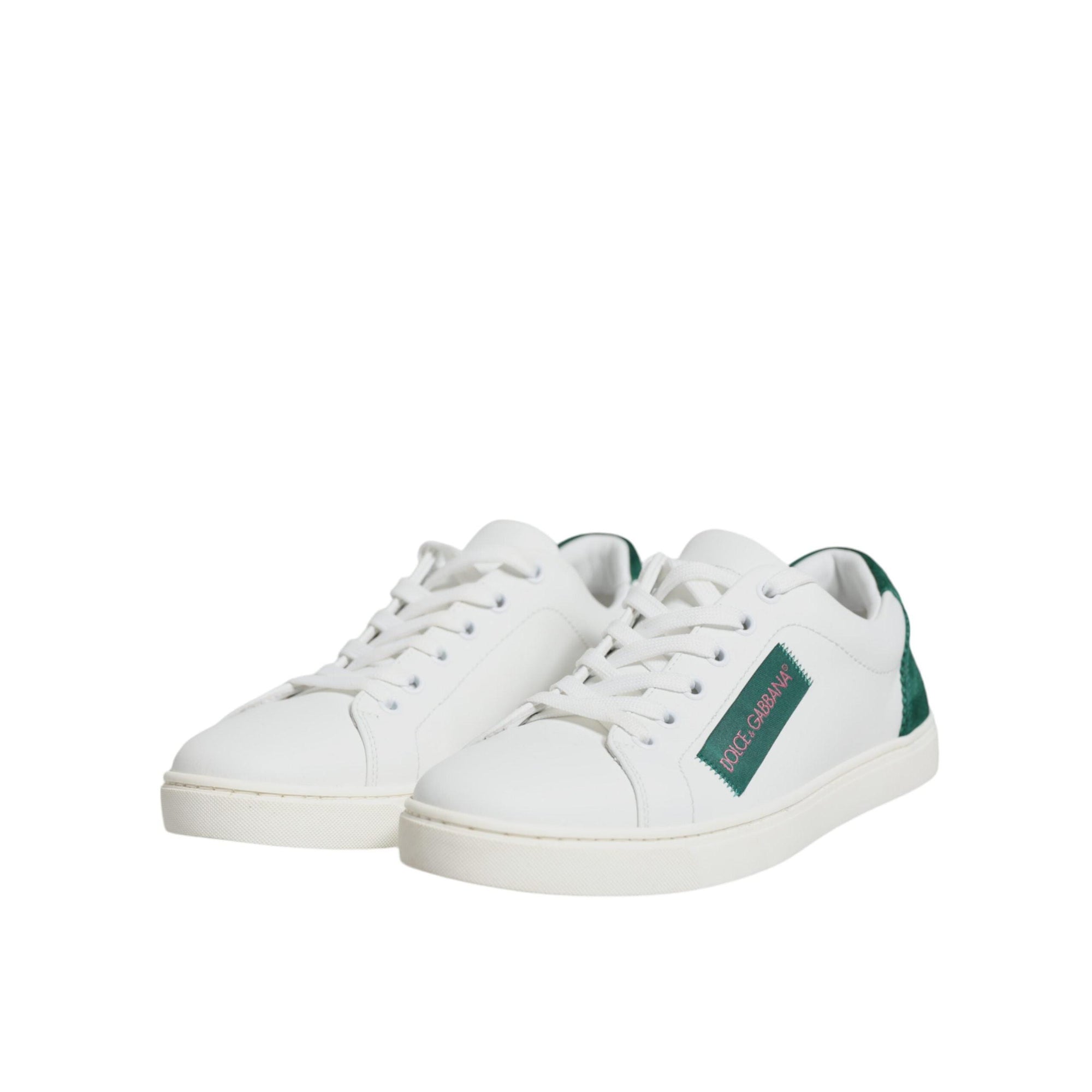 Dolce & Gabbana White London Calf Leather Sneakers Shoes