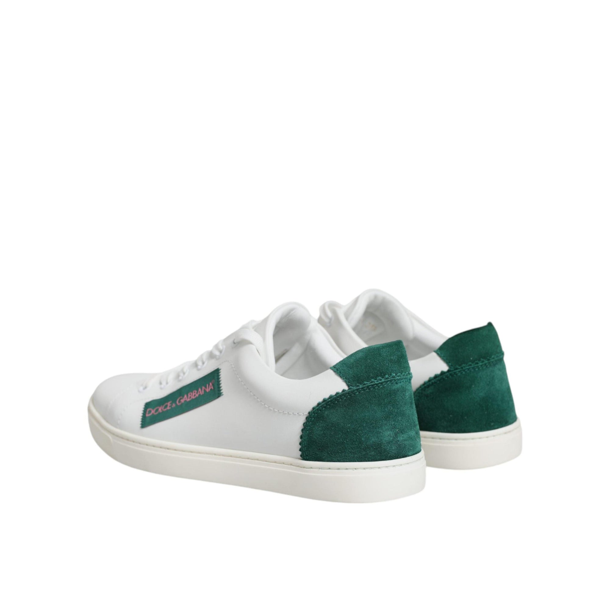 Dolce & Gabbana White London Calf Leather Sneakers Shoes