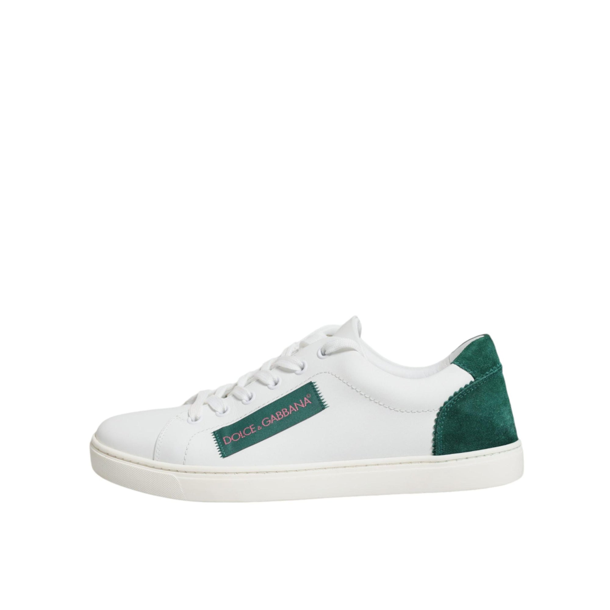 Dolce & Gabbana White London Calf Leather Sneakers Shoes