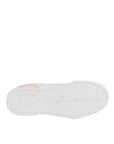 Dolce & Gabbana White Pink Portofino Low Top Sneakers Shoes