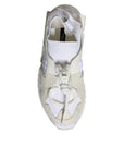 Dolce & Gabbana White Mesh Sorrento Trekking Sneakers Shoes