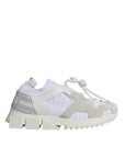 Dolce & Gabbana White Mesh Sorrento Trekking Sneakers Shoes