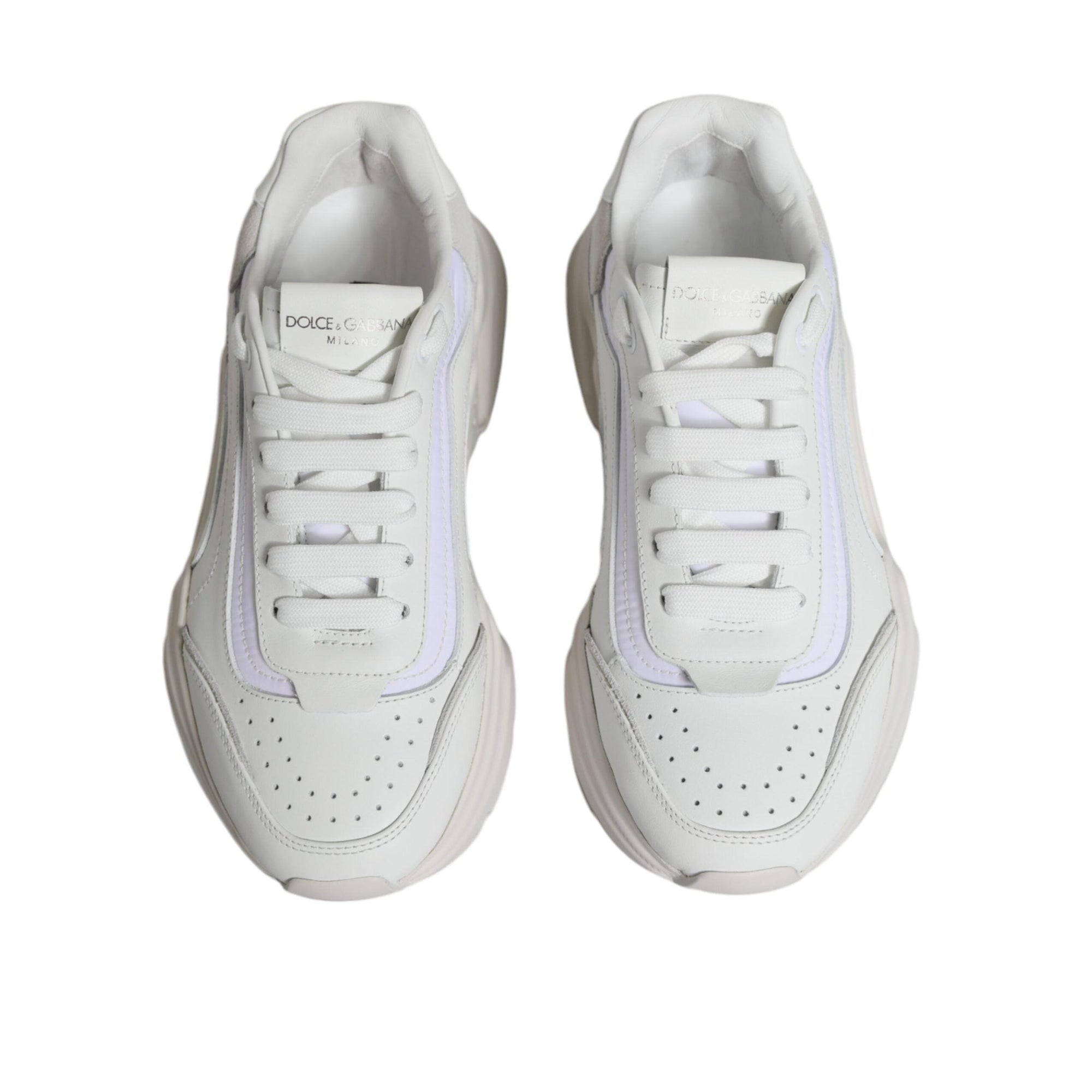 Dolce & Gabbana White Daymaster Low Top Sneakers Shoes