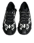 Dolce & Gabbana Black Logo Lace Up Low Top NS1 Sneakers Shoes