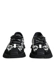Dolce & Gabbana Black Logo Lace Up Low Top NS1 Sneakers Shoes