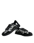 Dolce & Gabbana Black Logo Lace Up Low Top NS1 Sneakers Shoes