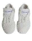 Dolce & Gabbana White Knitted Daymaster Sneakers Shoes