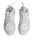 Dolce & Gabbana White Mesh Sorrento Trekking Sneakers Shoes