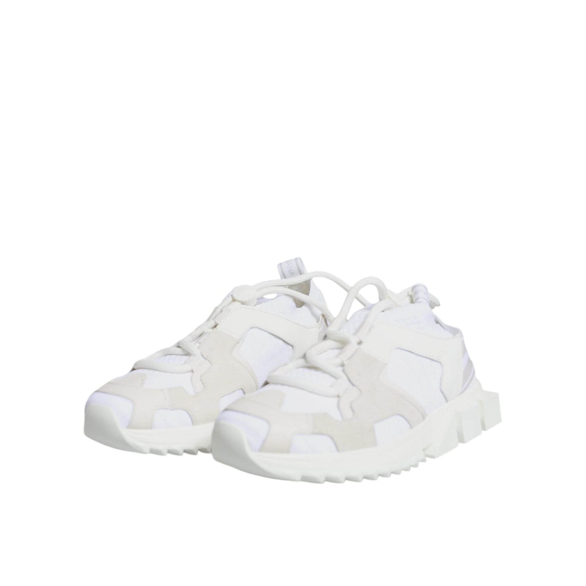 Dolce & Gabbana White Mesh Sorrento Trekking Sneakers Shoes