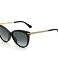 Jimmy Choo Black Haircalf Sunglasses