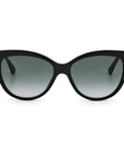 Jimmy Choo Black Haircalf Sunglasses