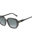Jimmy Choo Black Haircalf Sunglasses