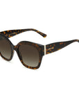 Jimmy Choo Brown Haircalf Sunglasses