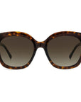 Jimmy Choo Brown Haircalf Sunglasses