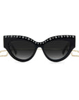 Jimmy Choo Black Haircalf Sunglasses