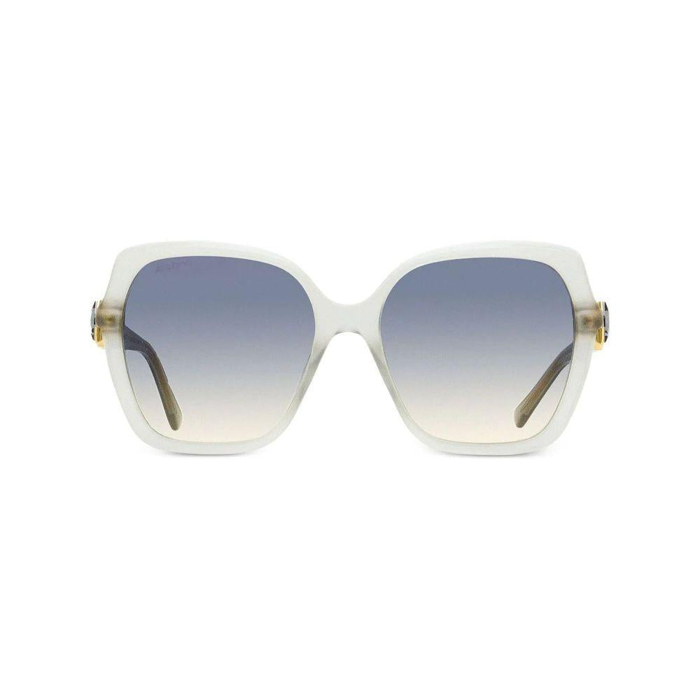 Jimmy Choo White Resin Sunglasses