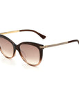Jimmy Choo Brown Haircalf Sunglasses