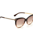 Jimmy Choo Brown Haircalf Sunglasses