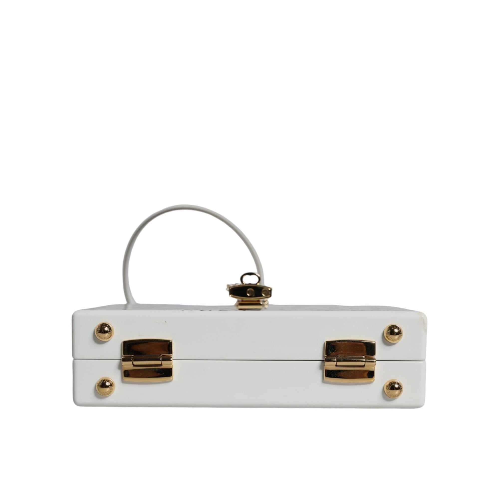 Dolce & Gabbana White Graffiti Print Clutch Crossbody Bag