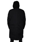 Dolce & Gabbana Black Hooded Parka Cotton Trench Coat Jacket