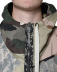 Dolce & Gabbana Multicolor Camouflage Full Zip Hooded Jacket