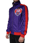 Dolce & Gabbana Purple YEAR OF THE PIG Full Zip Bomber Jacket