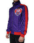 Dolce & Gabbana Purple YEAR OF THE PIG Full Zip Bomber Jacket