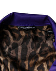 Dolce & Gabbana Purple YEAR OF THE PIG Full Zip Bomber Jacket