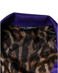 Dolce & Gabbana Purple YEAR OF THE PIG Full Zip Bomber Jacket