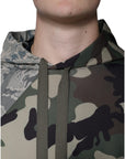 Dolce & Gabbana Multicolor Camouflage Hooded Sweatshirt Sweater