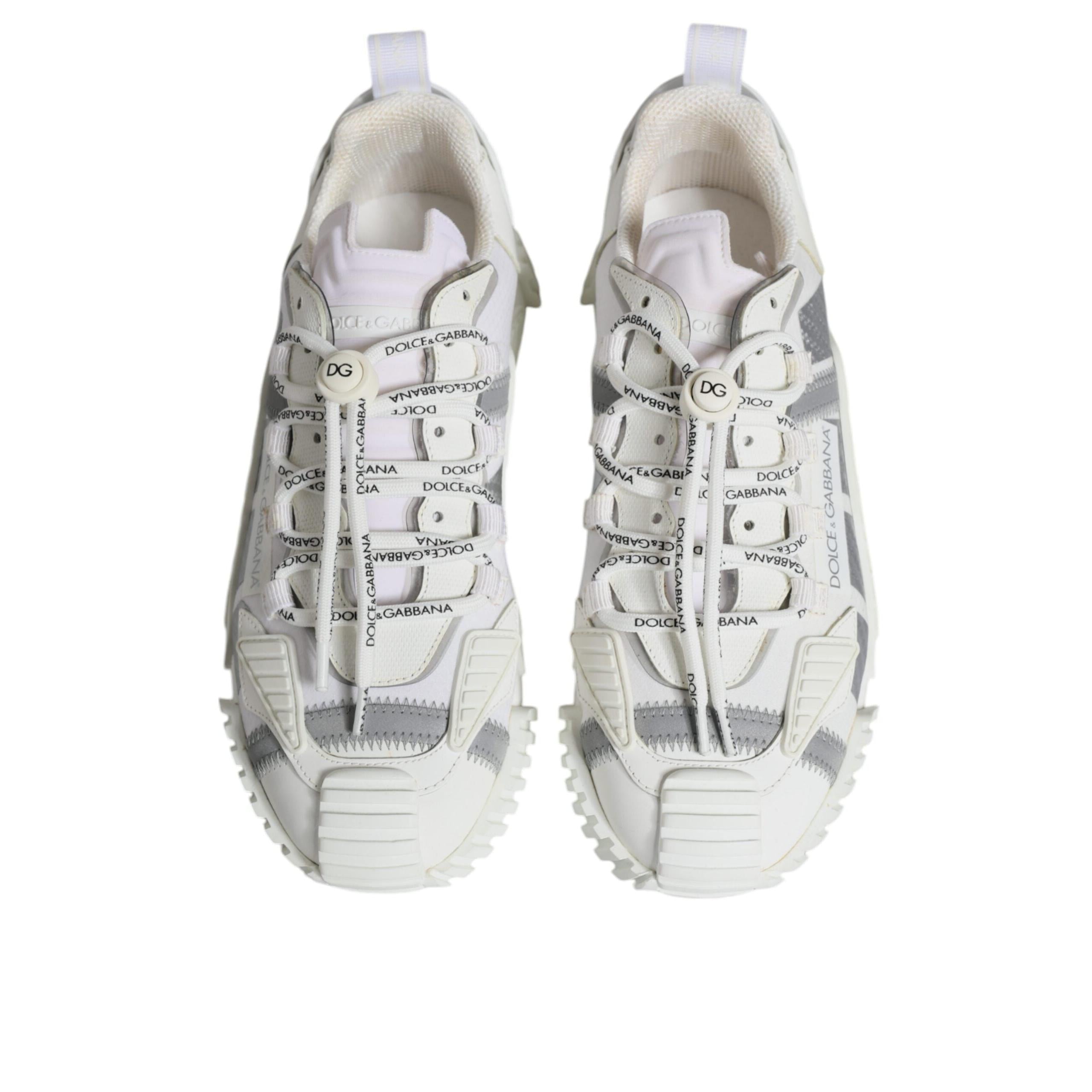 Dolce Gabbana White Lace Up Low Top NS1 Sneakers Shoes – Paris