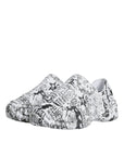 Dolce & Gabbana White Black Graffiti Daymaster Sneakers Shoes