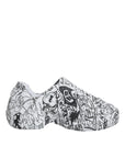 Dolce & Gabbana White Black Graffiti Daymaster Sneakers Shoes