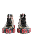 Dolce & Gabbana Multicolor Camouflage High Top Sneakers Shoes