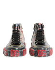 Dolce & Gabbana Multicolor Camouflage High Top Sneakers Shoes