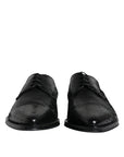 Dolce & Gabbana Black Leather Derby Formal Dress Shoes