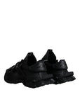 Dolce & Gabbana Black Low Top Space Lace Up Sneakers Shoes