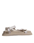 Dolce & Gabbana Beige Nappa Devotion Strap Men Sandals Shoes