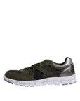 Dolce & Gabbana Multicolor Canvas Leather Low Top Sneaker Shoes