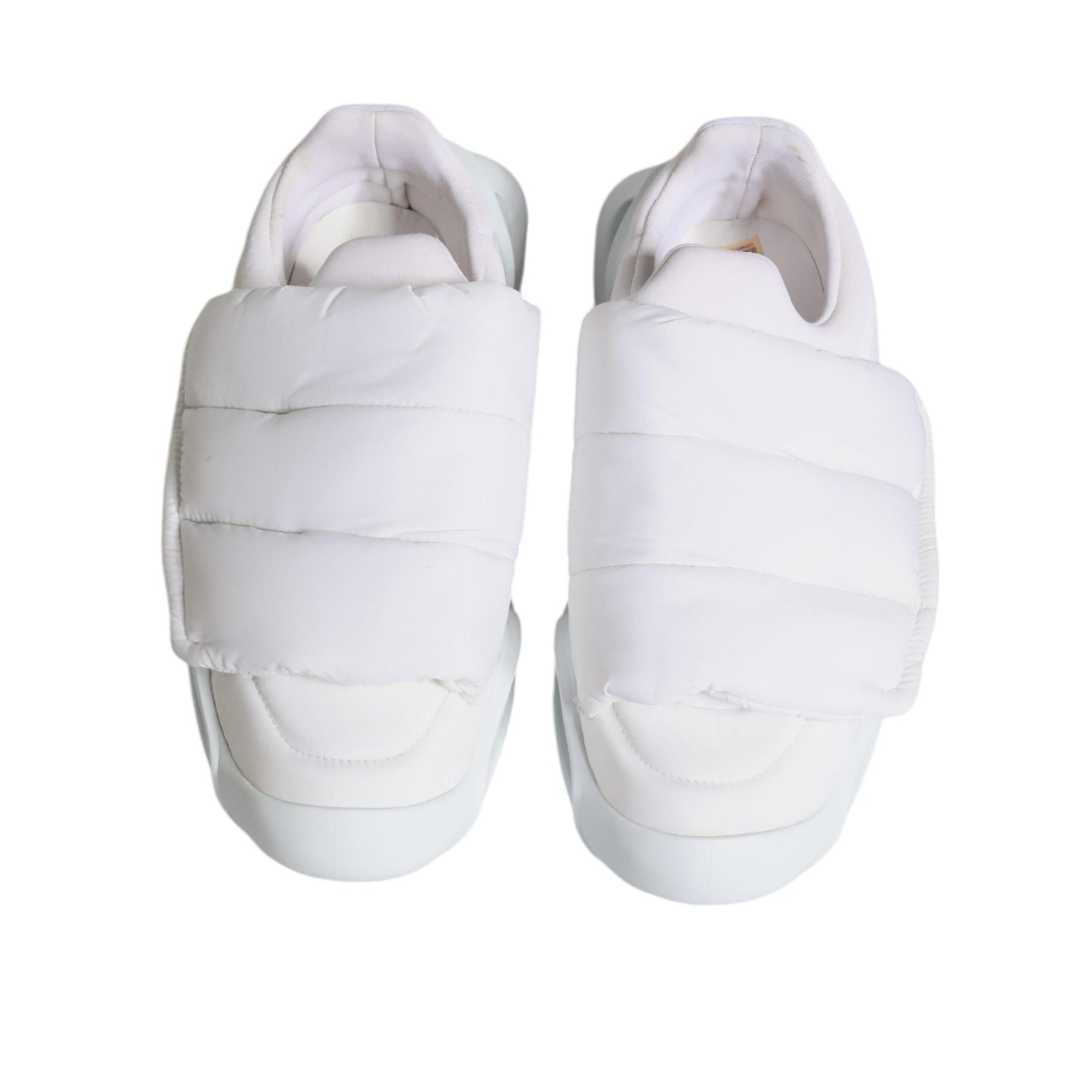 Dolce & Gabbana White Padded Fabric Low Top Sneakers Shoes