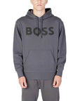 Hugo Boss Gray Cotton Sweater