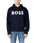 Hugo Boss Blue Cotton Sweater